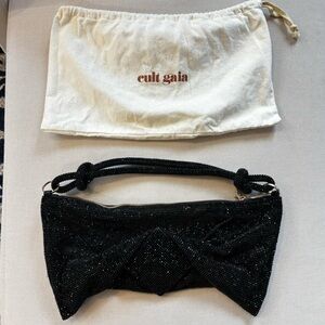 Cult Gaia Black Beaded Handbag